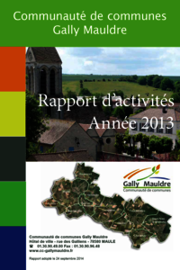 Couverture rapport d’activités 2013