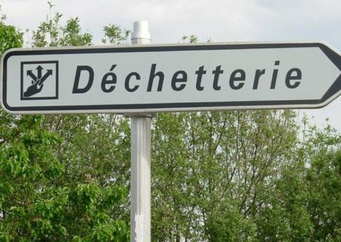Visuel dechetterie - Panneau signalisation