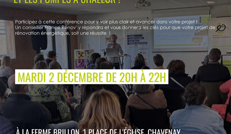 Affiche conférence Énergies Solidaires 2-12-25