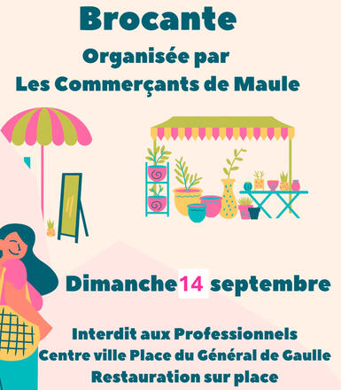 Brocante commerçants Maule 2025