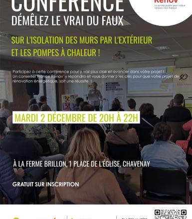 Affiche conférence Énergies Solidaires 2-12-25
