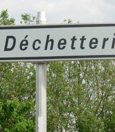 Visuel dechetterie - Panneau signalisation