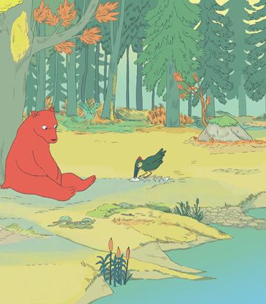L'ourse et l'oiseau