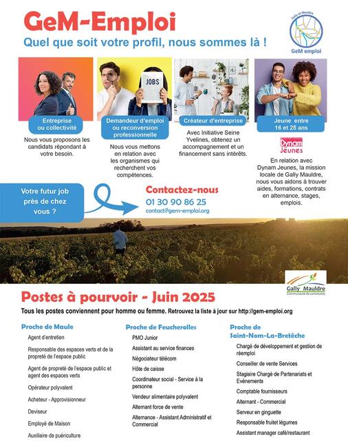 GeM Emploi - Juin 2025