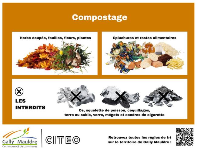 Autocollant compost