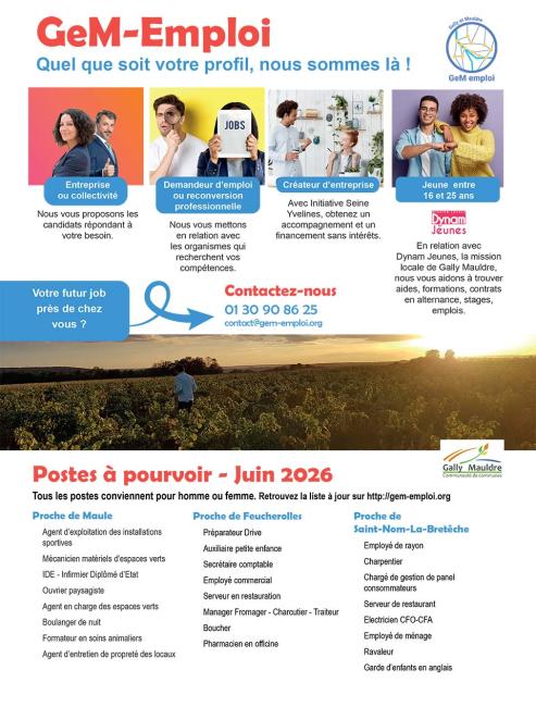 Gem emploi juin 2026