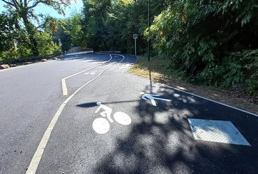 Piste cyclable gare SNLB